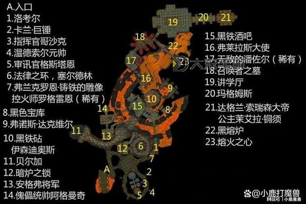 魔獸世界黑石深淵監(jiān)獄位置圖1