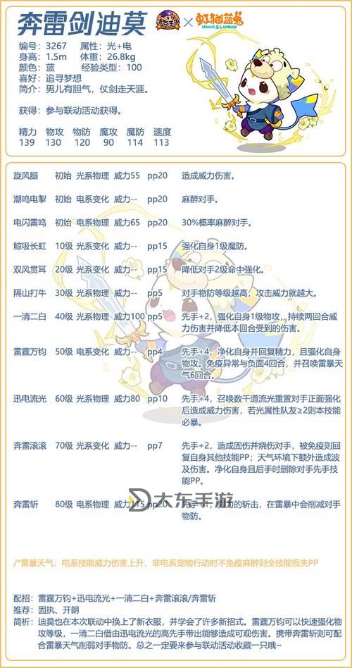 洛克王國(guó)迪莫的攻擊技能圖2