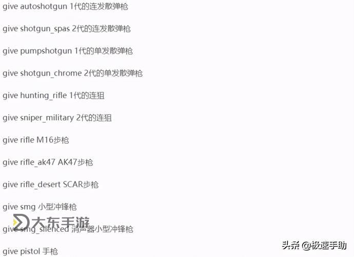 求生之路武器代碼-求生之路武器代碼是什么圖1