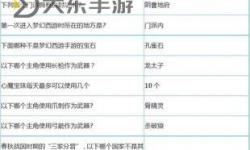 夢(mèng)幻手游科舉答案大全答題器