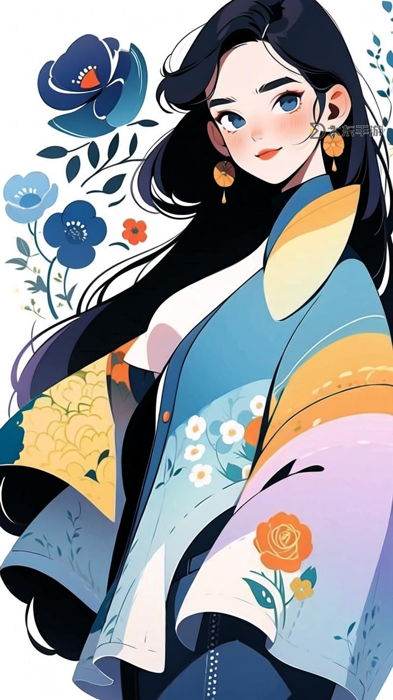 美女被漫畫描繪：虛實(shí)交融的奇幻世界圖1