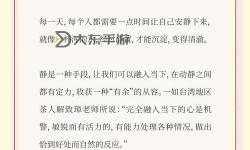 自己對(duì)準(zhǔn)了坐下來(lái)視頻：記錄生活中的專注與從容