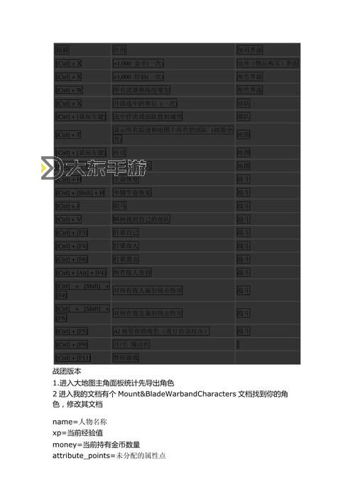 騎砍1作弊碼大全：全面攻略與使用秘籍圖2