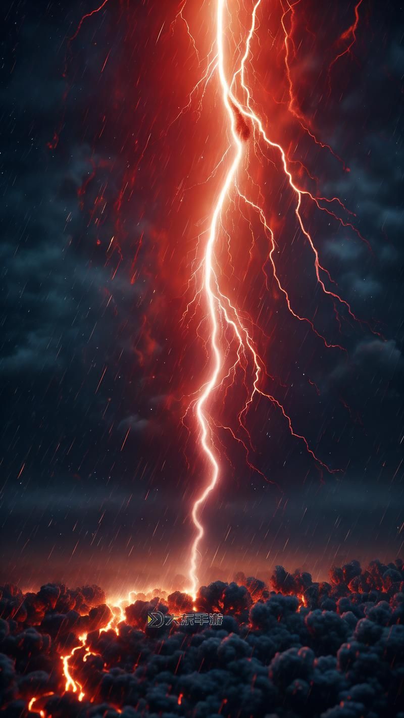 雷神入夜狂飆圖片高清壁紙:酷炫夜色中的雷神力量展示圖1