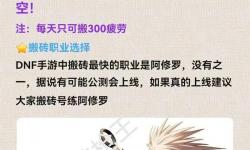揭秘DNF搬磚門檻：新手玩家入門指南