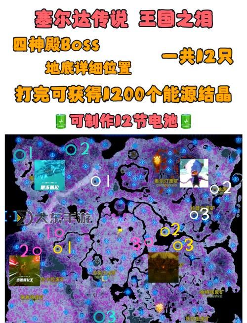 《塞爾達(dá)傳說王國(guó)之淚》巖八爪怪位置地圖標(biāo)注 巖八爪怪在哪圖1