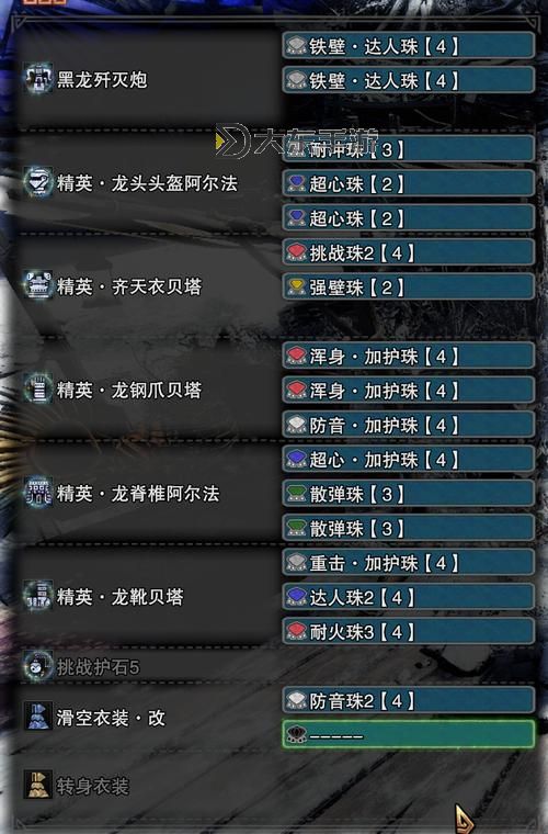 《怪物獵人世界》冰原DLC畢業(yè)貫通重弩配裝圖2