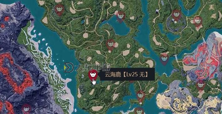 《幻獸帕魯》云海鹿捕捉位置一覽 093云海鹿在哪圖2